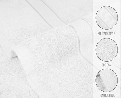 500GSM 2pcs / 4pcs Bath Towel 100% Cotton Quick Dry 70x140cm Towel Set