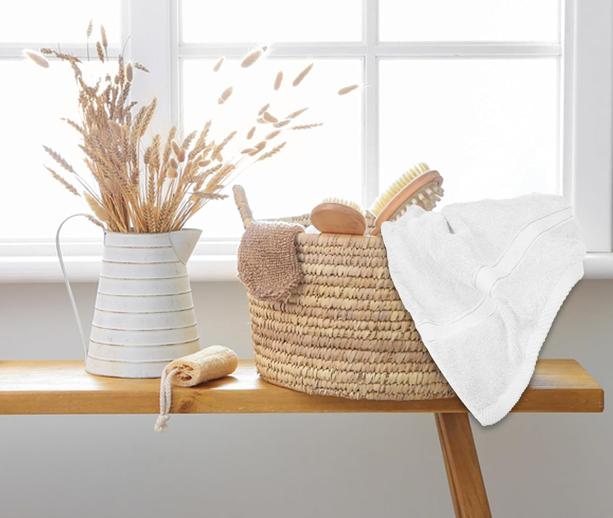 500GSM 2pcs / 4pcs Bath Towel 100% Cotton Quick Dry 70x140cm Towel Set
