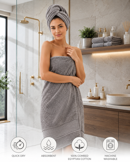 500 GSM Egyptian Cotton Luxury Towels – Super Soft Face Hand Bath Sheet