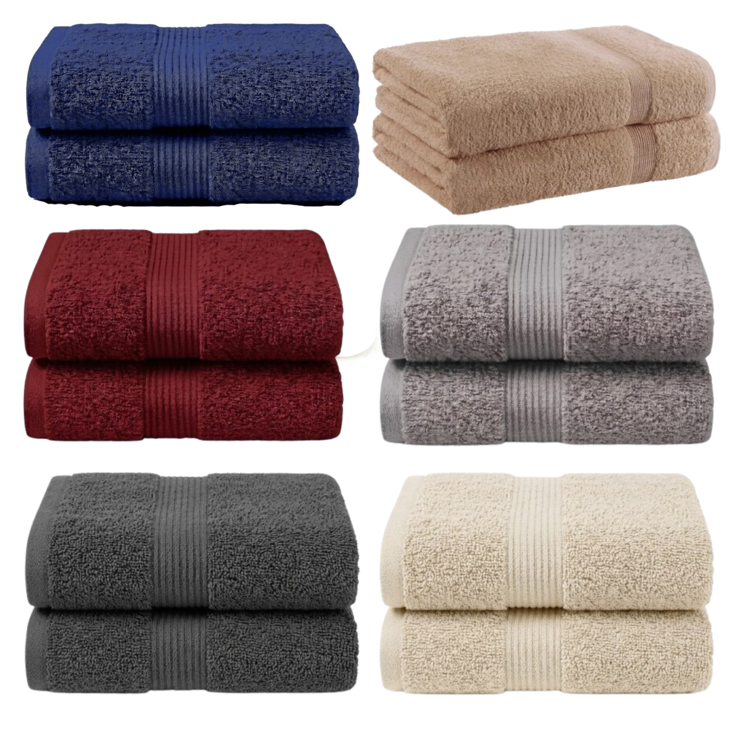 500 GSM Egyptian Cotton Luxury Towels – Super Soft Face Hand Bath Sheet