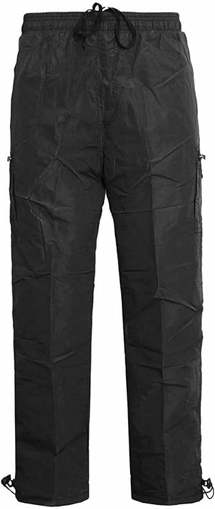 Men’s Microfibre Thermal Trousers Fleece Workwear Bottoms Elasticated Waist Cargo Sweat Pants