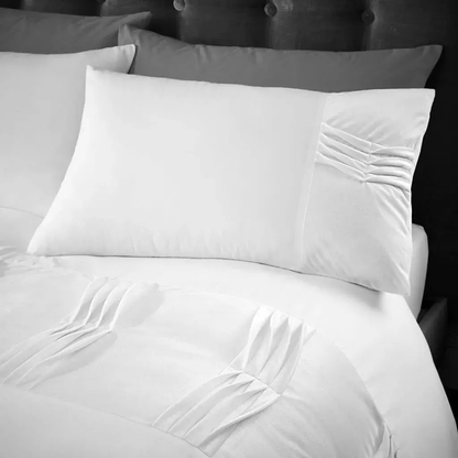 RIVIE Duvet Cover Set Velvet Stripe Signature Quilt Covers Bedding Set All Sizes