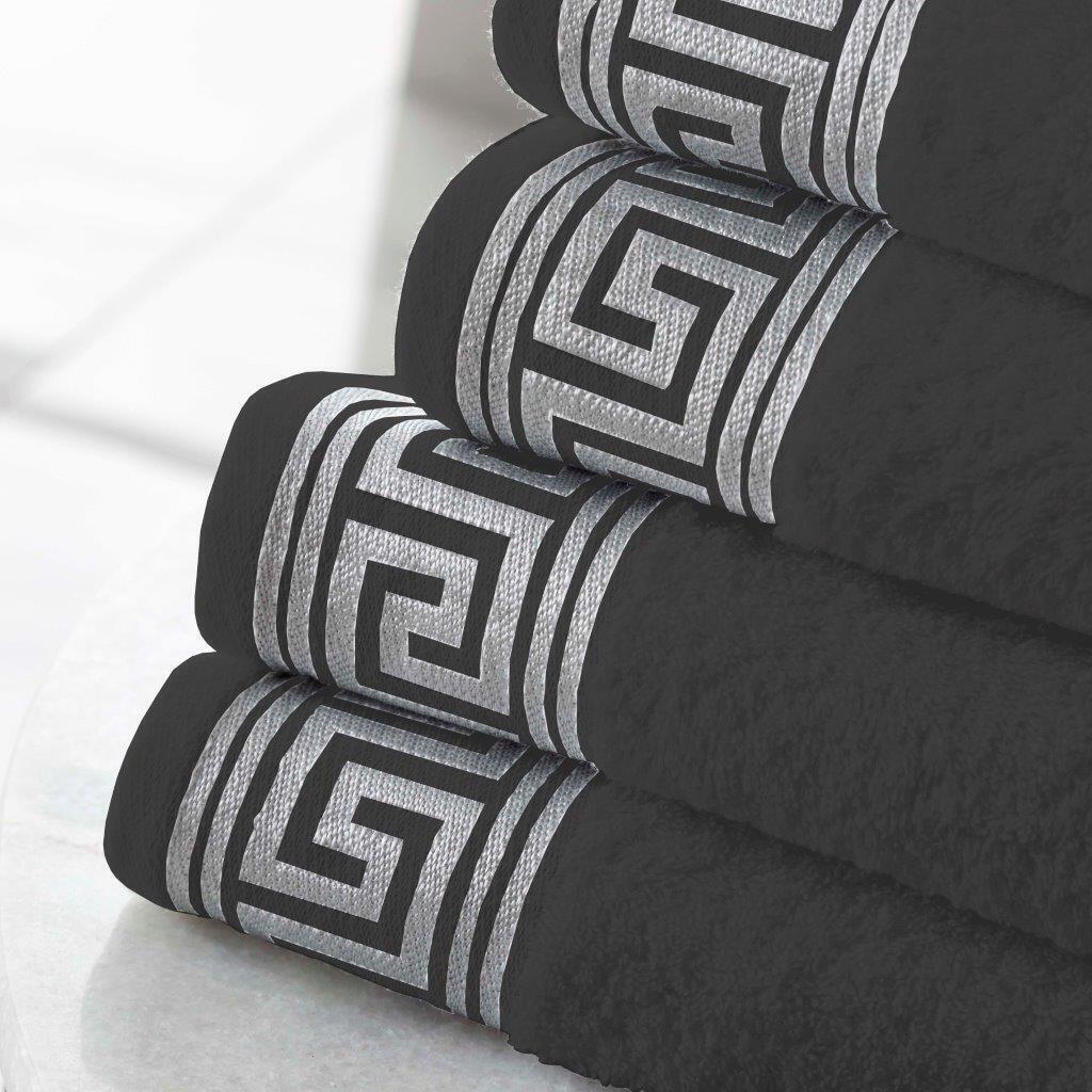 Greek Key Style 100% Egyptian Cotton Towels Sets Bath Sheets Jumbo Sheets Hotel
