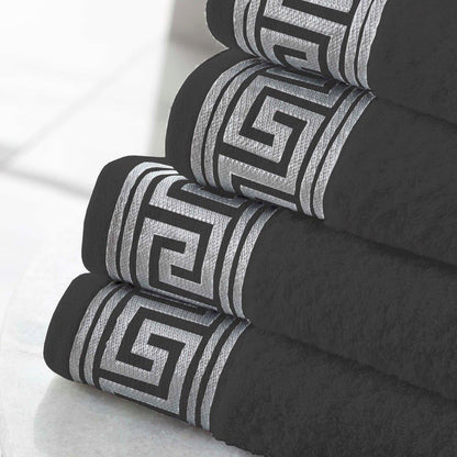Greek Key Style 100% Egyptian Cotton Towels Sets Bath Sheets Jumbo Sheets Hotel