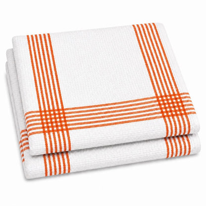 8 PCS 100% COTTON  WAFFLE  TEA TOWELS KITCHEN TOWEL CHECK DESIGN HIGH ABSORBER