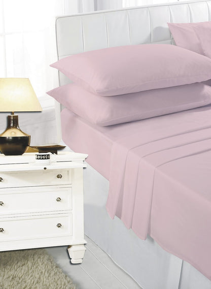 2 x Pillow Case Luxury Fine Poly cotton Housewife Pair Pack Pillows Cover Cases