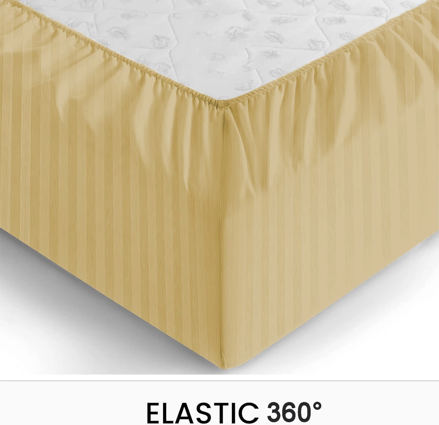 100% Egyptian Pcotton Fitted Sheet 30Cm Extra Deep 300tc Bedsheets Single Double