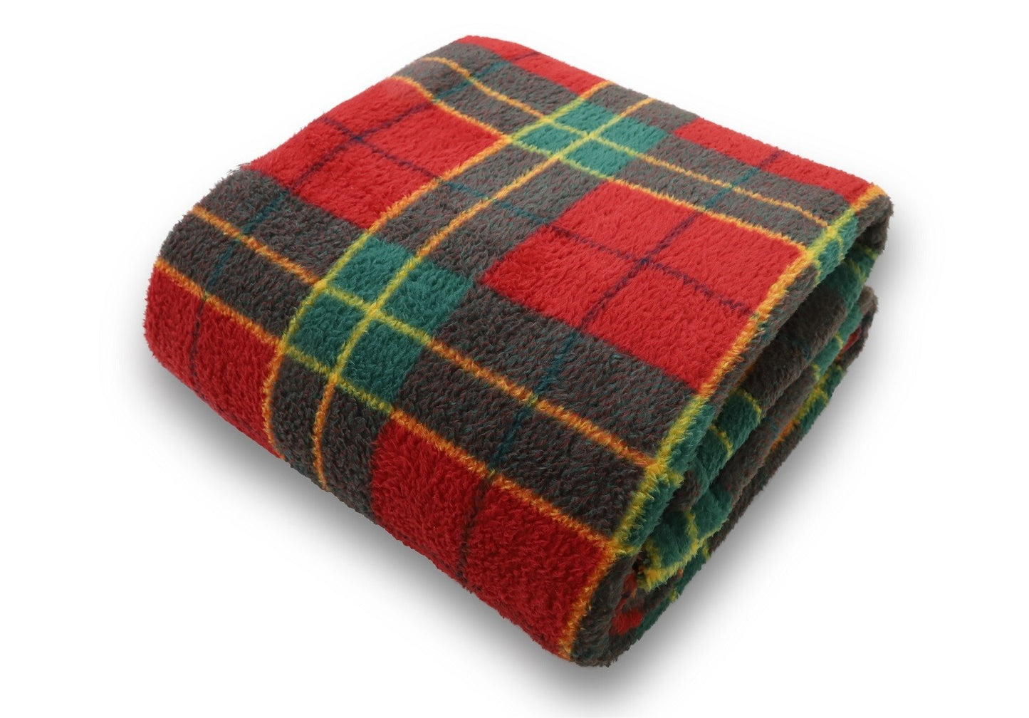Xmas Tartan Check Teddy Fleece Duvet Cover Set Super Soft Thermal Warm Bedding