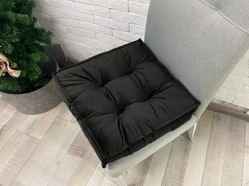 Booster Seat Cushion Pad Velvet Thick Floor Armchair Kitchen Garden Adult Indoor