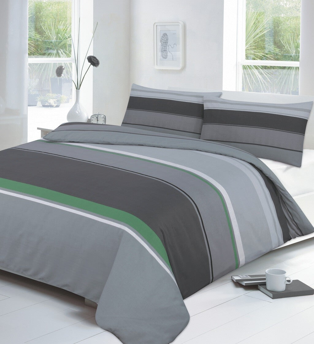 Printed Duvet Cover Set Quilt Reversible Beddings Single Double Super King Size