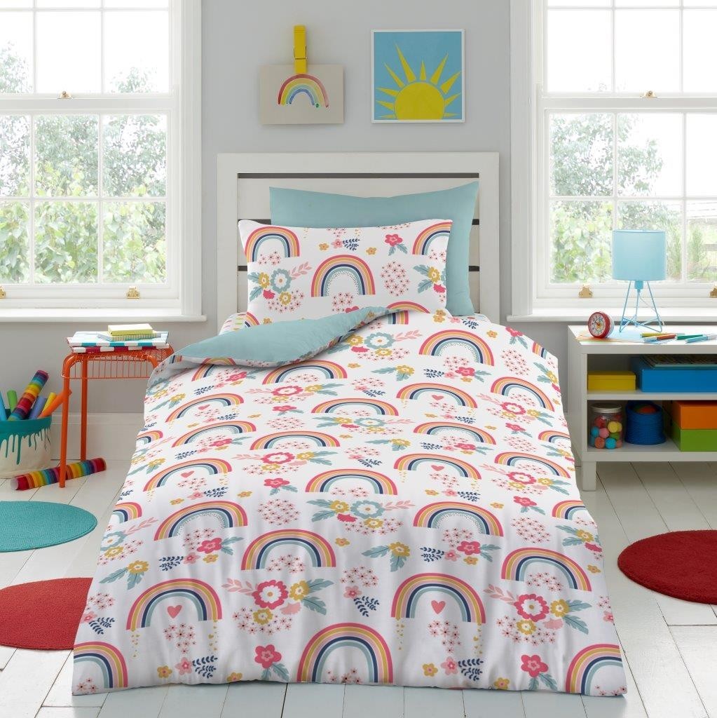 KIDS DUVET COVER Set Single Quilt Microfiber Bedding With Pillowcase Boys Girls