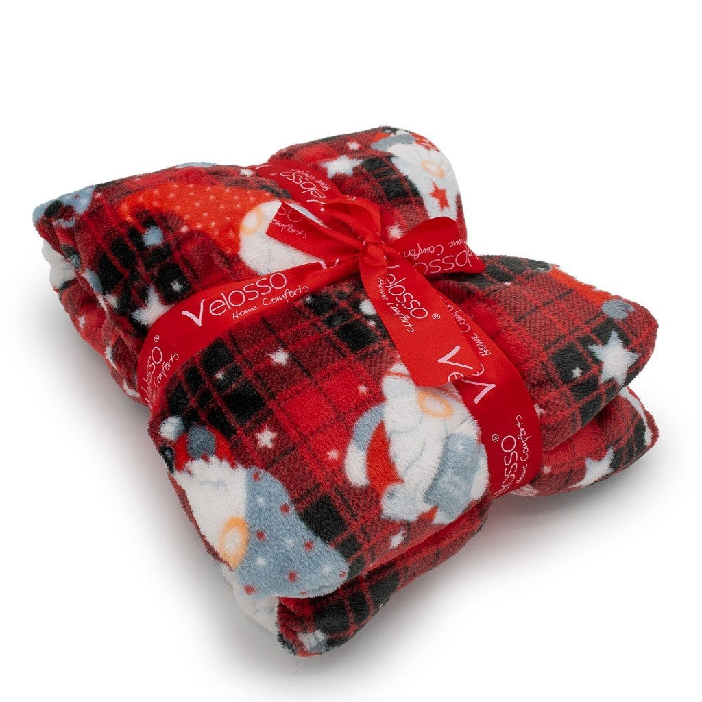 Christmas Gonks Teddy Fleece Duvet Cover Set, Throw, Oversized Cuddles Hoodies