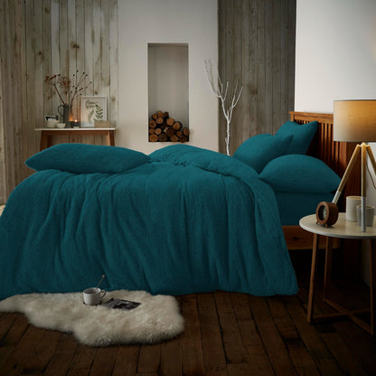 Teddy Fleece Duvet Cover Set Soft Bedding Quilt Covers With Pillowcases