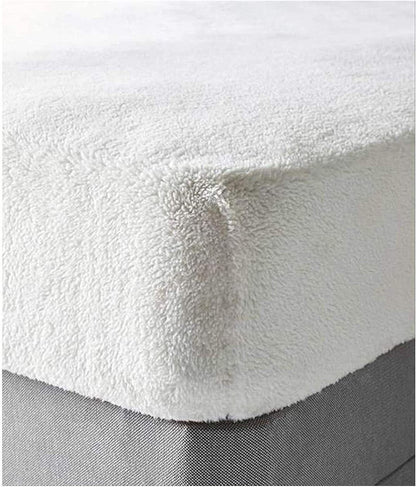 Teddy Fleece Bed Fitted Sheets & Pillowcase Warm Bed Linen Sheet Cuddle Beddings