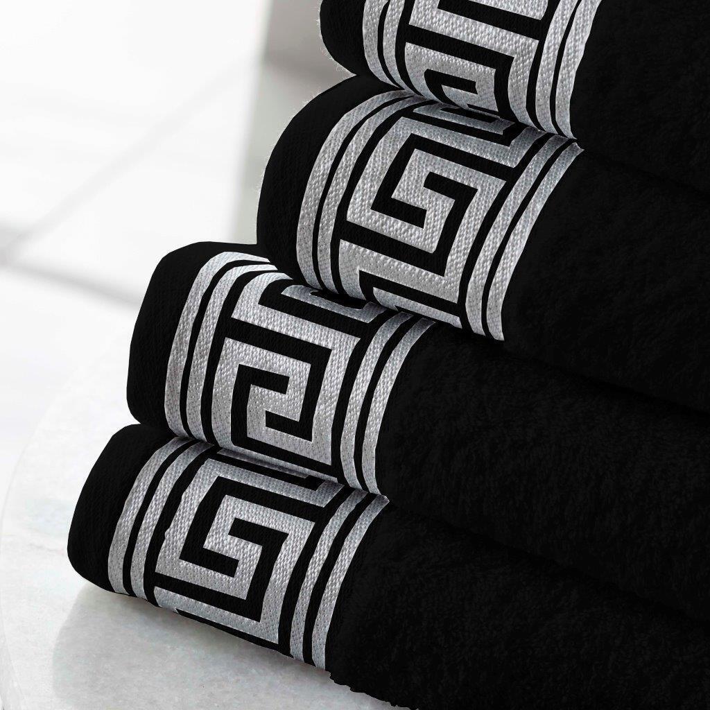 Greek Key Style 100% Egyptian Cotton Towels Sets Bath Sheets Jumbo Sheets Hotel