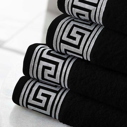 Greek Key Style 100% Egyptian Cotton Towels Sets Bath Sheets Jumbo Sheets Hotel