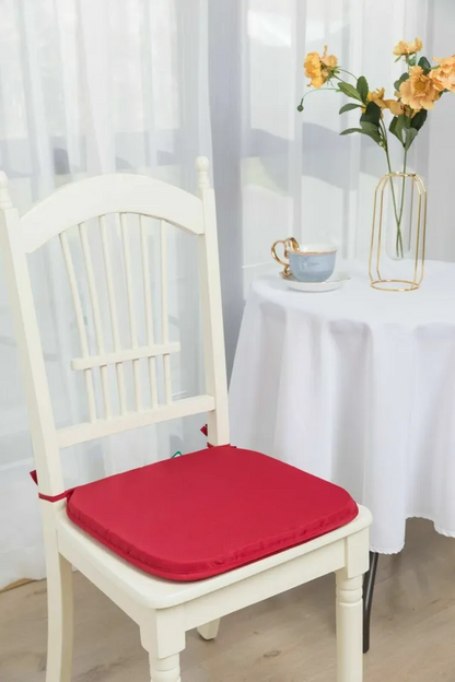 Chair Cushions Thick Tie On indoor outdoor Removable Seat Pads Square 38x38cm
