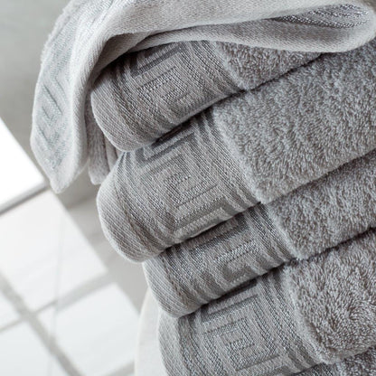 Greek Key Style 100% Egyptian Cotton Towels Sets Bath Sheets Jumbo Sheets Hotel