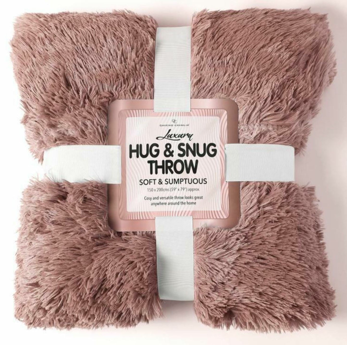 HUG & SNUG THROW LUXURY WARM COSY SOFT SOFA BED MINK FLUFFY FUR BLANKET DOUBLE