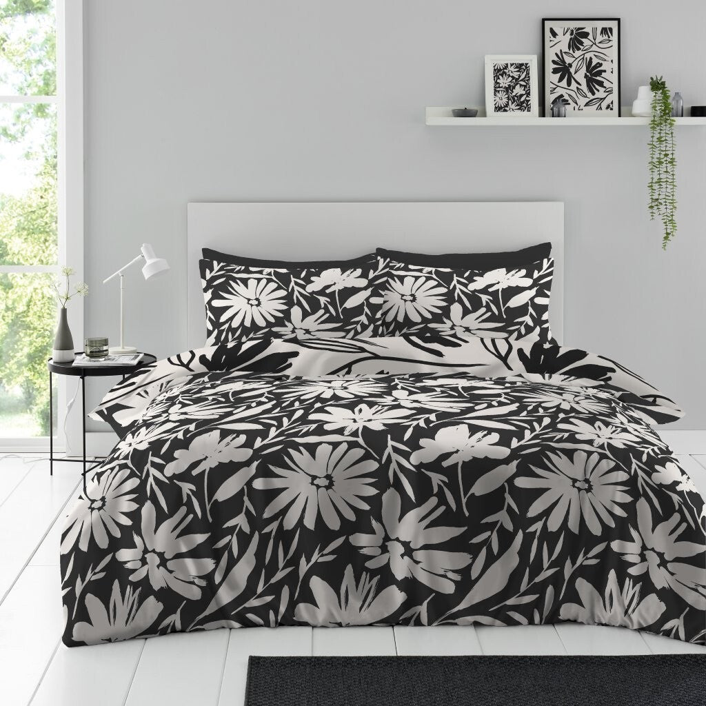 4 Pcs Complete Duvet Cover Set With Matching Bed Sheet & Pillowcases Double King
