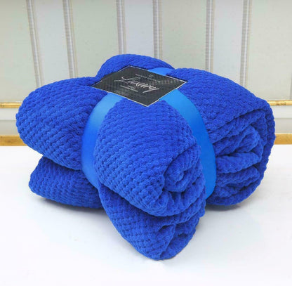 Luxury Popcorn Throws Single Double King Cuddly Cosy Warm Blanket For Sofa Bed
