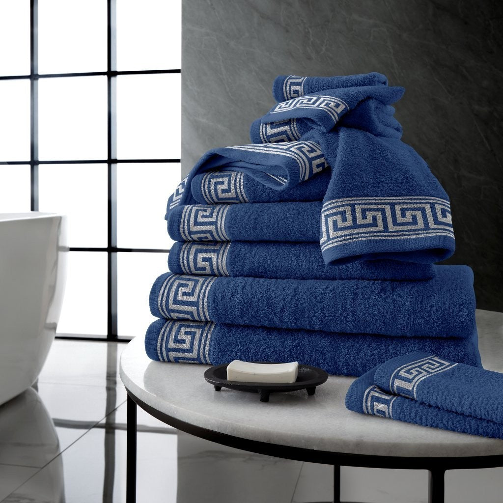 Greek Key Style 100% Egyptian Cotton Towels Sets Bath Sheets Jumbo Sheets Hotel