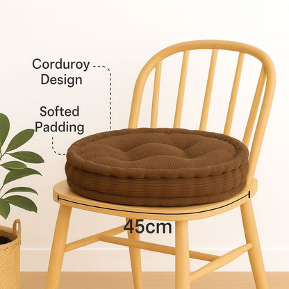 Rounded 10cm Thick padded seat cushion garden dining chair pad indoor outdoor boosters