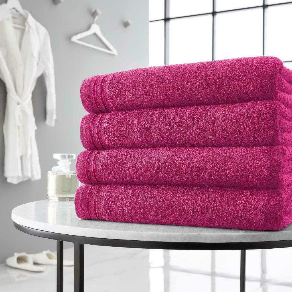 4pc Towel Bale Set Luxury Egyptian Combed Cotton Bath Hand Face Bathroom Towels