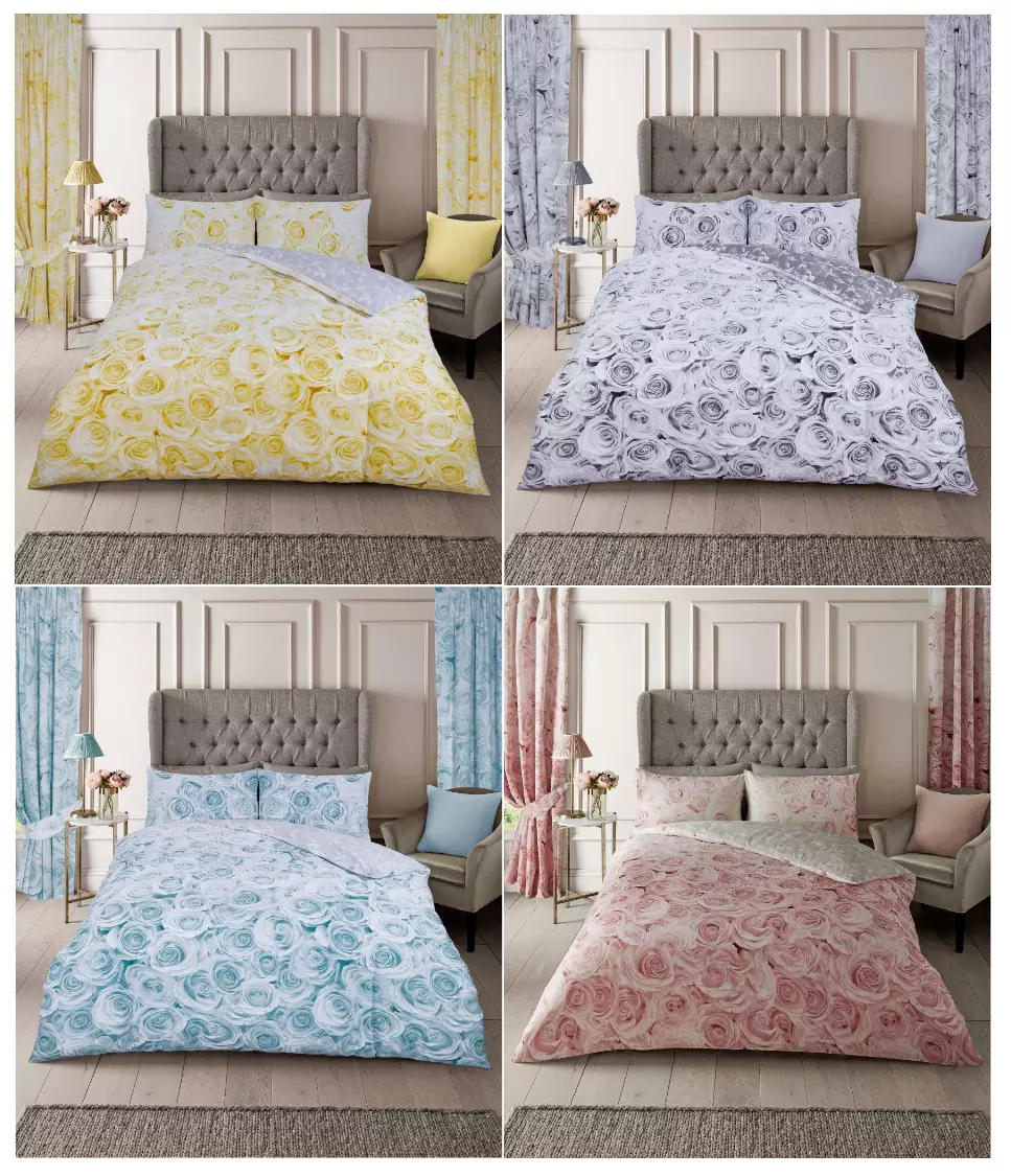 Bellerose Floral Pattern Duvet Quilt Covers Reversible Bedding With Pillowcases