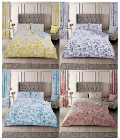 Bellerose Floral Pattern Duvet Quilt Covers Reversible Bedding With Pillowcases
