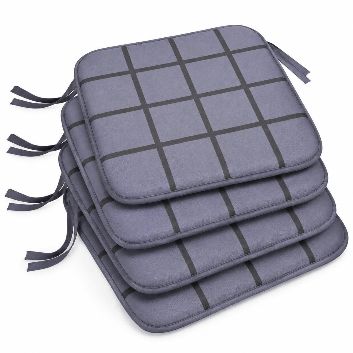 Seat pad edge stitching and 2.5 cm cushion depth detail
