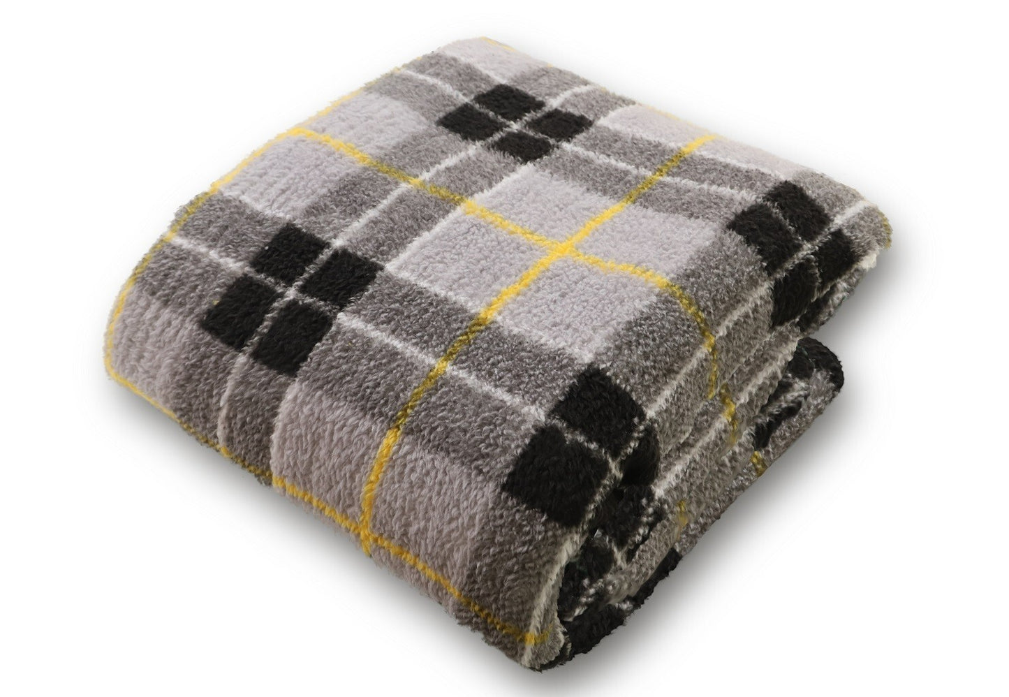 Xmas Tartan Check Teddy Fleece Duvet Cover Set Super Soft Thermal Warm Bedding