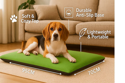 Large Dog Cat Pet Mat Bed 70x95cm Non-Slip Washable Fleece Puppy Travel Pad Soft