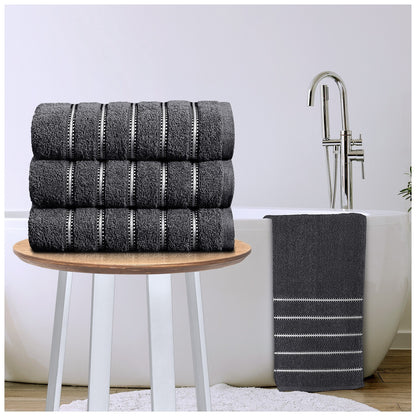 3PC 100% Egyptian Cotton Towel Bale Set Bath Hand Face Towels Bathroom Accessory