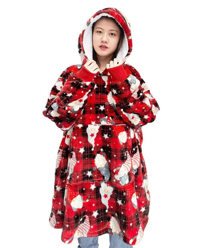 Christmas Gonks Teddy Fleece Duvet Cover Set, Throw, Oversized Cuddles Hoodies