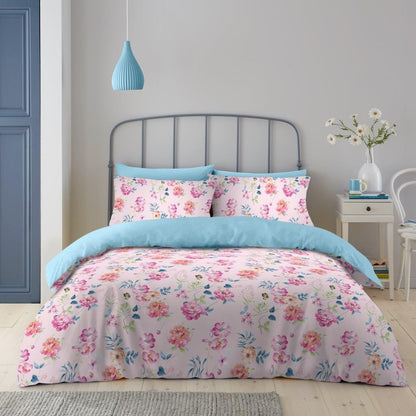 Reversible Microfibe Duvet Cover Quilt Cover Single Double King Size Bedding Set