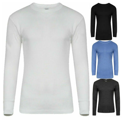 2x Mens Thermal Long Sleeves T-Shirts Warm Vests Winter Underwear Base Layer Top