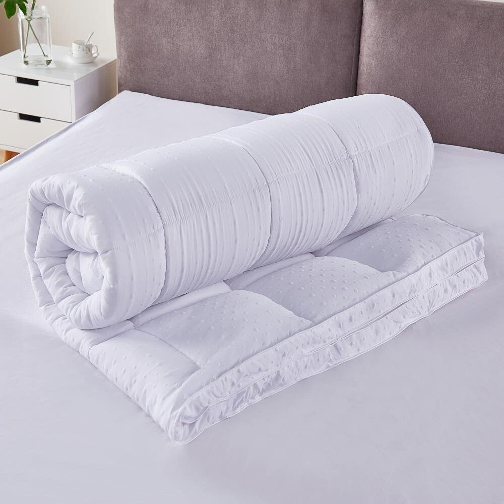 5cm, 2inch Deep MATTRESS TOPPER Heavy Box Stitched Thic Hotel Quality Microfiber