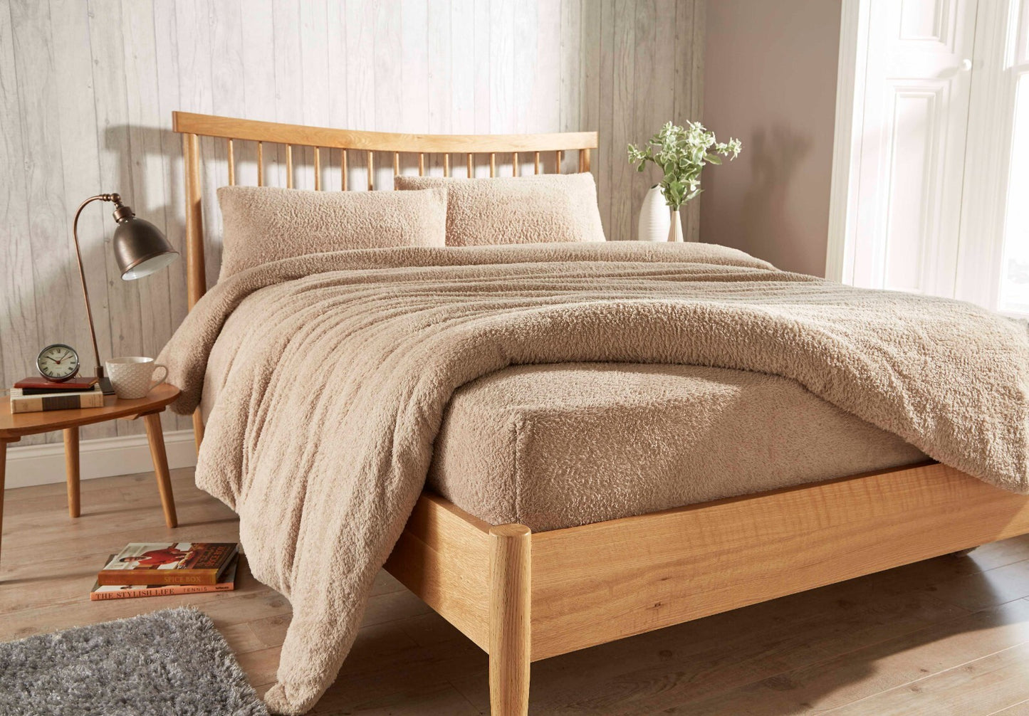 Teddy Fleece Bed Fitted Sheets & Pillowcase Warm Bed Linen Sheet Cuddle Beddings