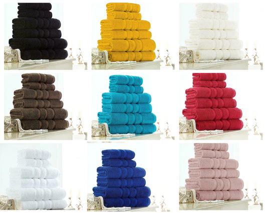 100% Egyptian Cotton Bath Sheets 600 GSM Bath Hand Towels Bathroom Towel 2 Pack