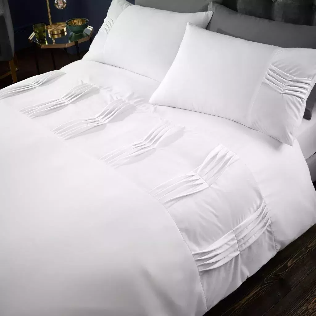 RIVIE Duvet Cover Set Velvet Stripe Signature Quilt Covers Bedding Set All Sizes