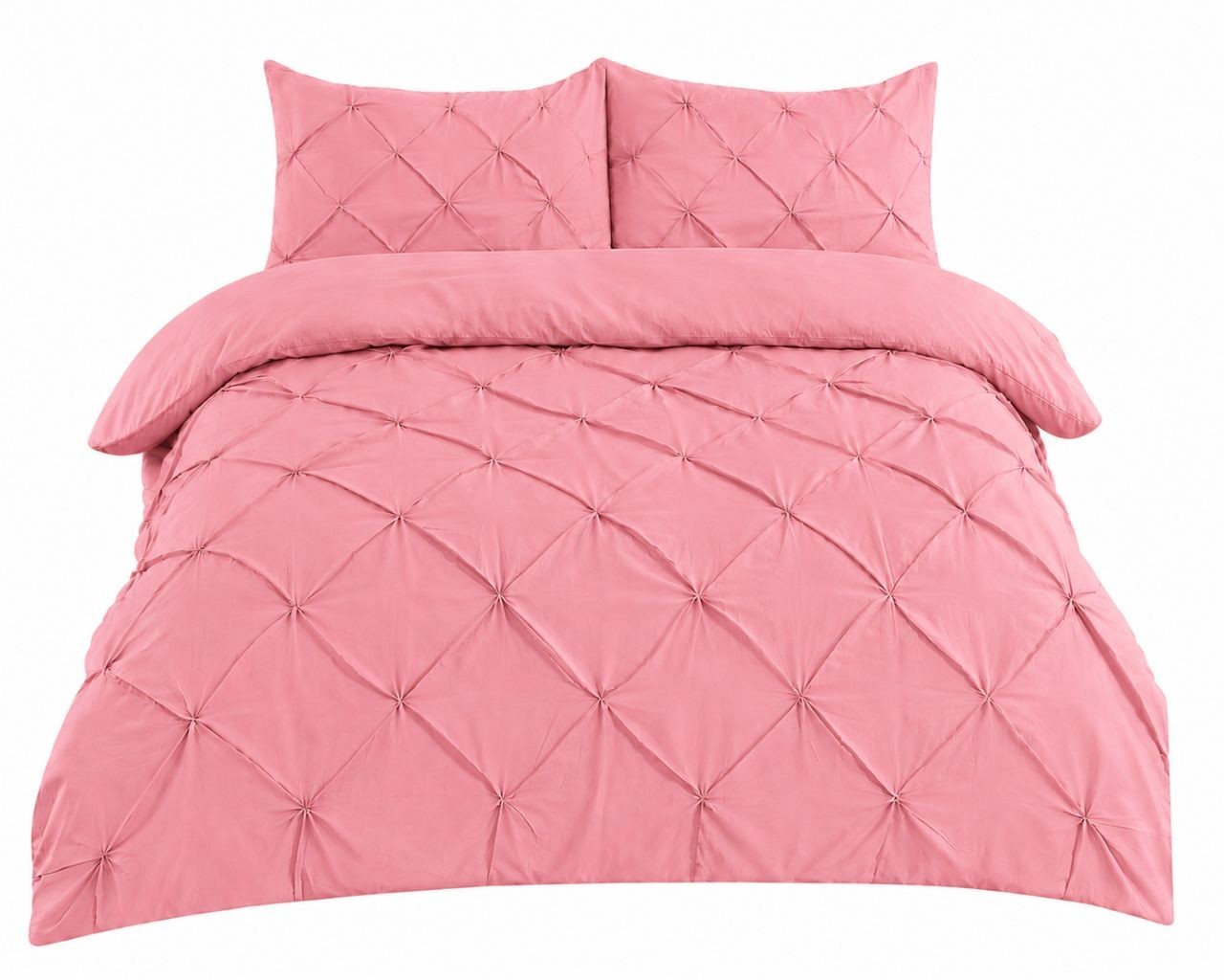 Nine colour swatches of pintuck duvet cover set
