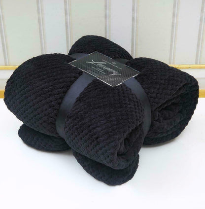 Luxury Popcorn Throws Single Double King Cuddly Cosy Warm Blanket For Sofa Bed