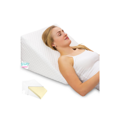 Bed Wedge Pillow Acid Reflux 11 Degree Memory Foam X-Large Bed Big Raised Pillow