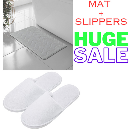 WAVE GREEK STYLE BATH MAT PEDESTAL SET NON SLIP TOILET BATHROOM RUGS 1 PIECE