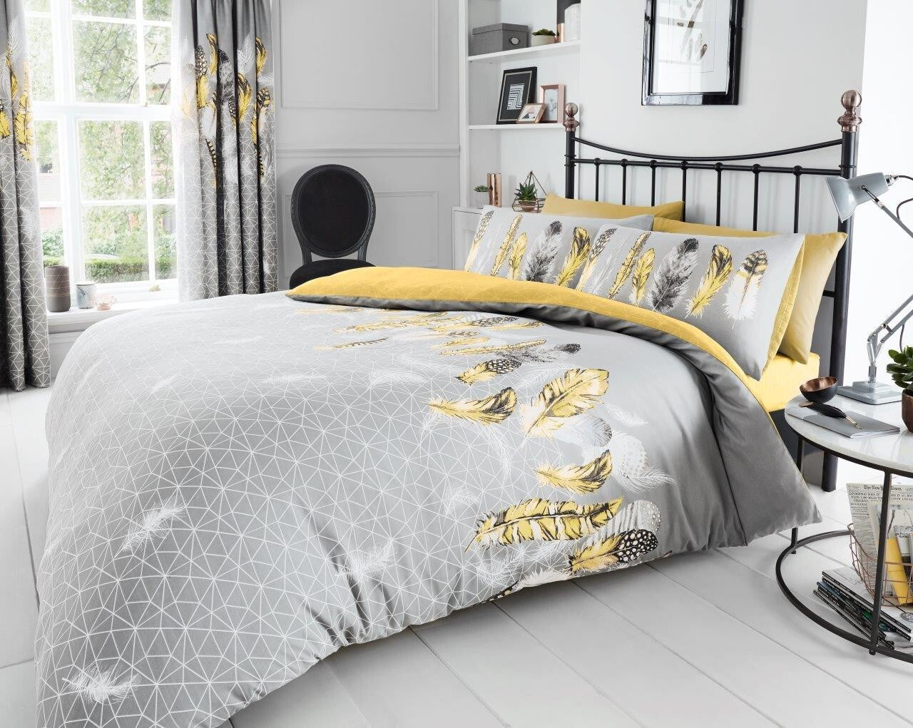 Feathers Dream Catcher Duvet Cover Sets Soft Quilt Cover Bedding Sets / Curtains