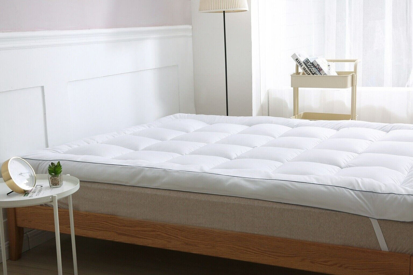 Microfiber Mattress Topper Hotel Quality Soft 4" Deep Bed Pad 10cm All Sizes