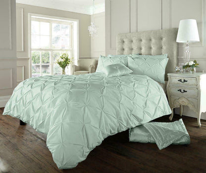 Pintuck Bedding Set Duvet Cover Single Double Super King Size Quilt Quilt Ruched