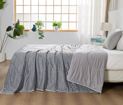 COOLING BLANKET COOL GREY SUMMER BLANKET AIR CONDITION HEALTHY SLEEP THIN QUILT