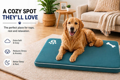 Dog Mattress Bed Cat Bed Mat Waterproof For Cage Crate Pad Zipped Washable Cover
